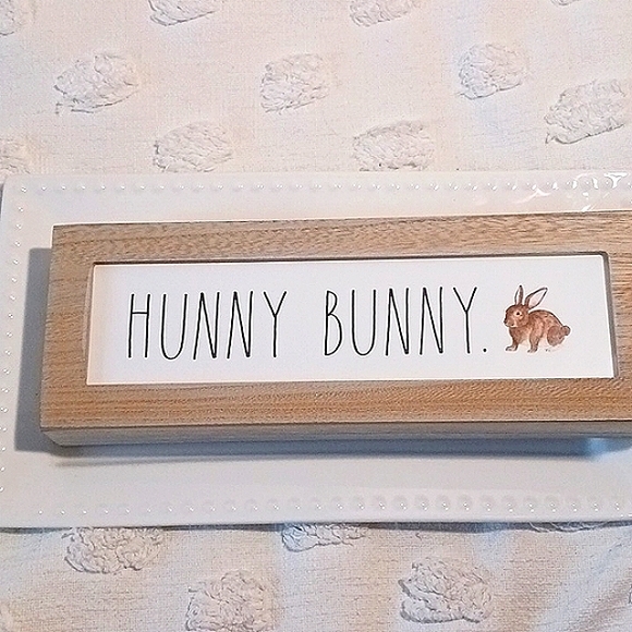 Rae Dunn | Accents | Rae Dunn Hunny Bunny Walltable Sign | Poshmark